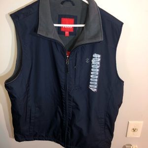 Izod NWT Vest Wind/Water Resistant Fleece lined